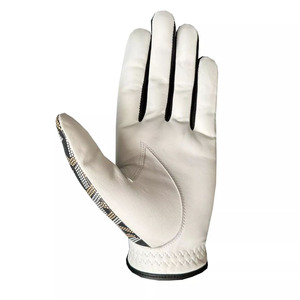 Guantes de golf para mano derecha, cuero genuino, estampado por sublimación, antideslizantes, cierre de gancho y bucle, deportivos unisex - Product Image 4