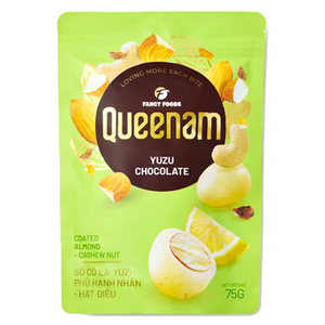 Dragees au chocolat, fournisseur d'exportation, vente directe d'usine, HALAL, OEM/ODM, amandes et noix de cajou enrobées de chocolat Yuzu, bonbons, 75g - Product Image 1