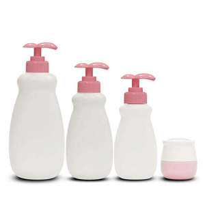 Unalilia OEM/ODM Pulvérisateur à pompe en PEHD, flacon vide rose personnalisé avec logo pour soins de bébé, emballage cosmétique pour lotion, savon, shampoing - Product Image 4