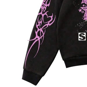 Custom Oversized Graphic Hoodie New Design Cotton Fleece Streetwear Pullover Hooded Sweatshirt Bulk Wholesale OEM - Product Image 5