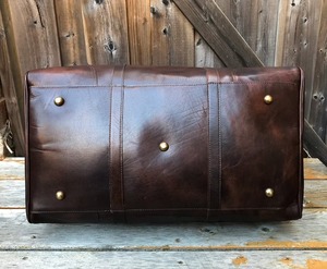 กระเป๋าเดินทางหนังสไตล์เรโทร กระเป๋าถือขนาดใหญ่ ความจุเยอะ พกพาสะดวก กระเป๋าเดินทางแบบมีซิป ทำด้วยมือ สำหรับวันครบรอบ วันรับปริญญา - Product Image 6