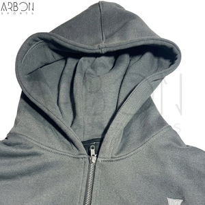 Sweat à capuche zippé en molleton épais de haute qualité, manches longues, nouvelle tendance, personnalisable avec logo, pour vêtements chrétiens et streetwear - Product Image 5