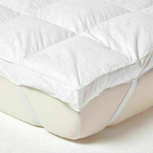 Protector de Colchón Acolchado Blanco de Poliéster Lavable para Uso Doméstico en Todas las Estaciones con Diseño Sólido - Product Image 3