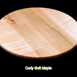 Wood Double Tier <b>Rotating</b> Tray Smooth-Spin Lazy Susan for Tabletop Spice Serving - Product Image 1