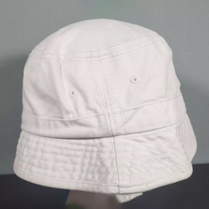<b>White</b> <b>Bucket</b> <b>Hat</b> With OF Embroidery Logo Front Panel Casual Style Unisex Adult Spring Summer Canvas Material - Product Image 4