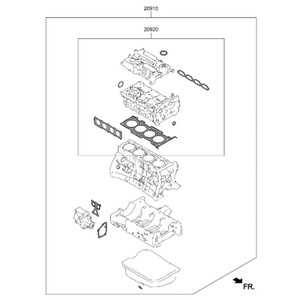 G70 ปะเก็นและซีลใหม่ 209102CA03 - Product Image 2