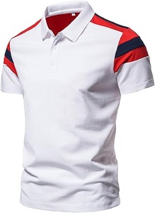 T-shirt unisexe à manches courtes en piqué, coton/élasthanne, avec logo frontal, respirant, coupe classique, design tricoté pour hommes - Product Image 2