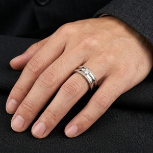 Elegante Anillo de Diamantes en Oro Blanco de 18k para Mujer, con Engaste Delicado, Certificado IGI, Joyería de Lujo para Fiestas y Regalo de Aniversario - Product Image 5