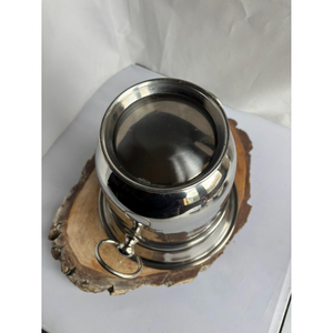 Polished Metal Ice Bucket Beverage Tub with Ring Handles Serving <b>Cooler</b> for Champagne Wine Bar Accessories In Reasonable Price - Product Image 3