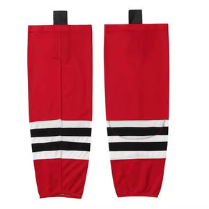 Chaussettes de hockey sur glace unisexes sur mesure, livraison en 1 semaine, vêtements de sport avec nom d'équipe OEM imprimé et sublimé pour adultes - Product Image 1