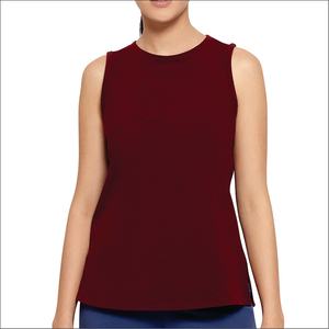 Nouveau débardeur femme de haute qualité, respirant, sans manches, col carré, court, uni, en crochet, 100% coton, OEM - Product Image 1