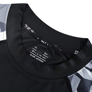 OEM Men Rash Guard T <b>Shirt</b> <b>Compression</b> Short Sleeve Swim <b>Shirt</b> UV Protection Custom Logo Bulk Supply - Product Image 6