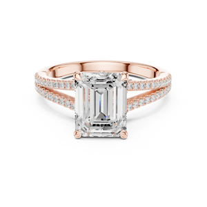 แหวนเพชรทรงเอเมอรัลด์ 2.5 กะรัต เพชรเลี้ยงในห้องปฏิบัติการ ทองคำแท้ 14K แหวนแบบคลาสสิกประดับเพชรรอบวง สำหรับงานหมั้น งานแต่งงาน หรือวันครบรอบ แหวนแบบแยกส่วน - Product Image 5