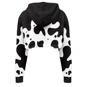 Fabrication en usine de sweats à capuche courts personnalisés pour femmes, respirants et de haute qualité, en sublimation. - Product Image 2