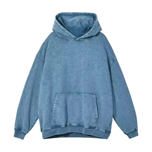 Sweats à capuche délavés à l'acide de haute qualité 2026 pour hommes – Les best-sellers décontractés en coton mélangé, différentes couleurs - Product Image 6