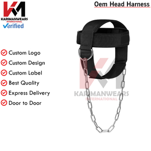 Harnais de fitness pour le cou, hommes et femmes, musculation, entraînement de force, bande de résistance, fournisseur OEM - Product Image 4