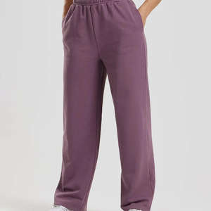 Pantalones de chándal para mujer más vendidos, cómodos, ligeros, de pierna recta, estilo jogger, de felpa suave, para invierno, de cintura media - Product Image 1