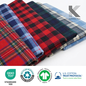 Tela de Franela a Cuadros 100% Algodón, Teñida con Hilo, Transpirable, para Camisas de Hombre, Vestidos de Niña y Trajes - Product Image 5