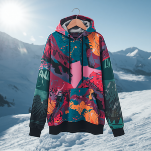 Sudadera con Capucha Oversize para Snowboard, de Algodón Grueso y Forro Polar, para Deportes de Invierno y Streetwear, OEM - Product Image 2