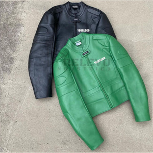 OEM Custom Winter Fashion <b>pilot</b> Shearling Trimmed Bomber Motorcycle Leather <b>Jackets</b> for Men - Product Image 5