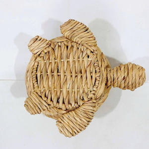 Maceta de Jacinto de Agua Natural en Forma de Tortuga, Hecha a Mano, con Revestimiento de Plástico para Decoración - Product Image 2