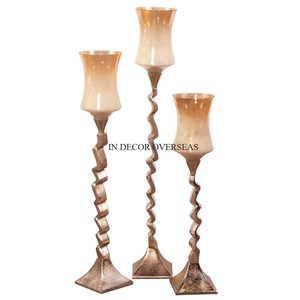 Top Quality Brass Made Attractive Look Unique Designer Luxury <b>Candle</b> <b>Stick</b> Holder Home Hotel Table Centerpiece Decoration Supply - Product Image 1