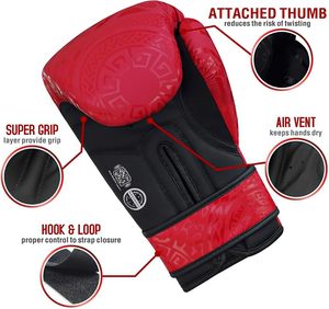 Guantes de Boxeo Mytra Fusion Sanda con Agarre de Cuero PU para Cierre, Guantes de Entrenamiento de MMA, Muay Thai y Kickboxing para Hombres y Mujeres - Product Image 2