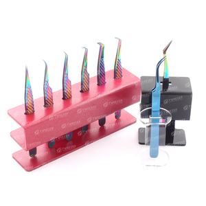 Pinzas acrílicas profesionales, soporte de exhibición para extensiones de pestañas, 6 agujeros, estante de almacenamiento para pinzas - Product Image 2