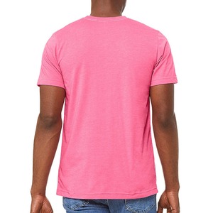 T-shirts décontractés pour hommes à col rond, 100% coton, tricotés sur mesure, respirants, séchage rapide, fabrication avec impression sérigraphique - Product Image 1