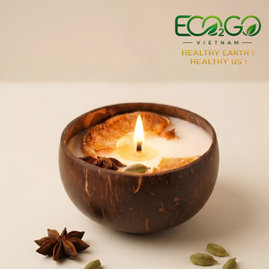 Hot Seller! Eco-Friendly Wood <b>Candle</b> Bowl with Free Engrave Laser Logo for Home Decoration and Lighting Made by Eco2go Vietnam - Product Image 5