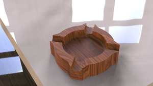 Cenicero de Cigarros de Madera Estilo Americano Hecho a Mano, Ecológico, Clásico, para Escritorio, con Forma Personalizada - Product Image 2