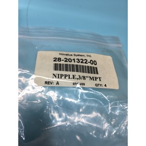 Lote de 3 NIPPLES NOVELLUS 28-201332-00, 3/8" MPT - Equipos y Piezas de Semiconductores de Confianza de Tradicción Global - Product Image 4