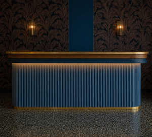 Barra de Bar Azul Aura Resistente para Fiestas en Casa y Uso en Interiores - Product Image 6