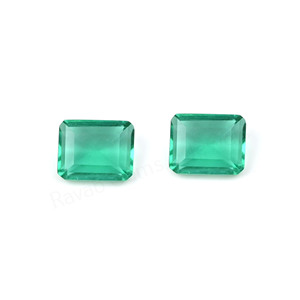 Cuarzo Esmeralda de Alta Calidad, Corte Briolette Octogonal de 10x12mm, Gemas Sueltas Facetadas de Alto Brillo para la Fabricación de Joyas, Colgantes y Pendientes - Product Image 1
