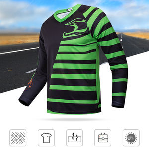 Maillot de moto tout-terrain personnalisé pour homme, vestes de moto en cuir véritable, maillots de motocross sublimés - Product Image 2