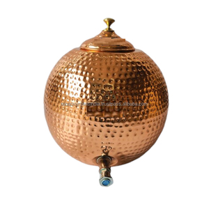 Conception de marteau en forme de boule de dernière qualité Avantages ayurvédiques pour la santé Distributeur d'eau en cuivre Forme et taille personnalisées Utilisation pour la maison - Product Image 2