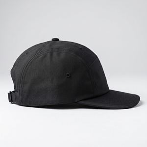 Gorra de Campamento de Nailon Negra con Visera Inferior de Camuflaje, Ajustable, de 5 Paneles, para Deportes al Aire Libre, con Logotipo Personalizado, Estilo Urbano - Product Image 4