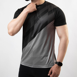 เสื้อยืดคุณภาพสูงขายส่งสำหรับผู้ชาย และเสื้อยืดโอเวอร์ไซส์ผ้าฝ้าย 100% สกรีนโลโก้ตามสั่ง สำหรับใส่หน้าร้อน แขนสั้น - Product Image 3