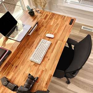 Planches en bois massif d'acacia, jointées par osmose, matières premières en bois brut, 96x25x1.5 pouces - Product Image 6