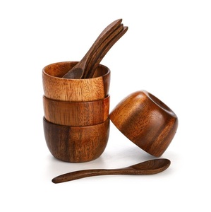 Ensaladera de Madera de Acacia Premium para Servir Verduras, Frutas, Pan y Bocadillos, con un Toque Rústico Moderno para el Hogar - Product Image 4