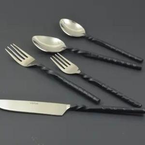 Black Cutlery Set For Christmas Holiday Party Dinning Tableware Setting Metal <b>Flatware</b> Sets & Cutleries Hot Sell - Product Image 1