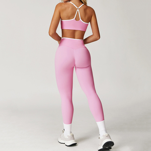 Ensemble de vêtements de sport pour femmes, soutien-gorge de sport et leggings taille haute flexibles pour l'entraînement, le fitness, le yoga, la course à pied - Product Image 6