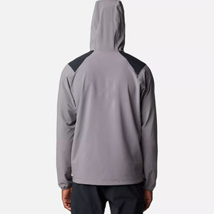 Veste softshell à capuche pour homme, en toile, légère, respirante, protection contre les intempéries, style décontracté, pour l'automne - Product Image 6