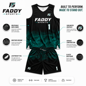 Ensemble d'uniformes de basketball personnalisés par sublimation, maillot et short respirants en mesh à séchage rapide pour hommes et jeunes, tenue de sport pour entraînement d'équipe - Product Image 5