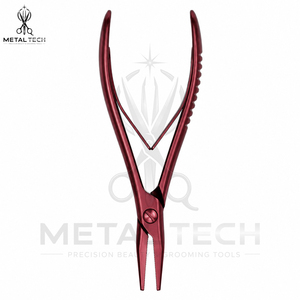 OEM ODM Service Hair Extensions Pliers Flat 100% Stainless-Steel Pliers for Hair Extensions Flat Teeth <b>Clamp</b> for Hair Extension - Product Image 3