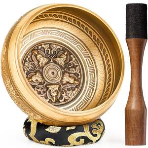 Juego de Cuencos Cantores Hechos a Mano, Cuenco Metálico con Cojín y Mazo, Ideal para Relajación Profunda y Conexión Espiritual - Product Image 3