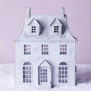 2025 últimas decoraciones especiales únicas de Halloween, portavelas de casa embrujada de Metal, tarro de vela con linterna con aspecto espeluznante Vintage - Product Image 2