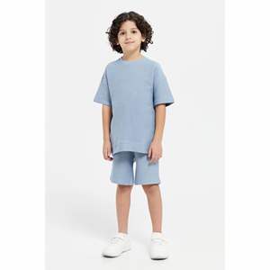 Nouveauté 2026 : Ensembles d'été pour garçons – Shorts et T-shirt personnalisables pour enfants et tout-petits – Ensemble deux pièces chemise et short pour enfant - Product Image 1