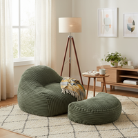 Luxuriöses Kompressions-Loungesessel-Set mit Ottoman, Modernes Gepolstertes Faulenzersofas, Lesesessel für Wohnzimmer, OEM-Hersteller