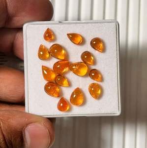 โกเมนสเปซซาร์ไทต์ธรรมชาติทรงลูกแพร์และทรงสามเหลี่ยม  โกเมนสีส้มแมนดารินหายาก  มีการเปลี่ยนสี  เหมาะสำหรับทำเครื่องประดับ ขนาด 2-5 มม. - Product Image 3